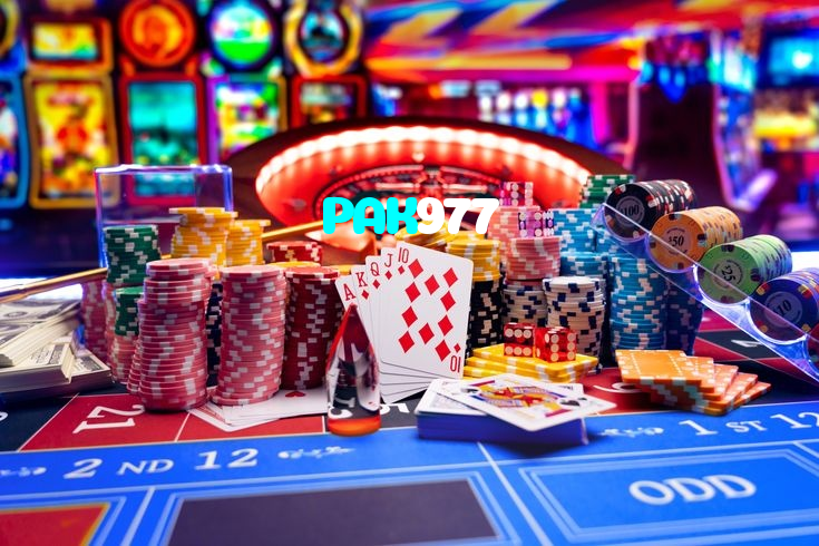 PAK977 casino presented on mobile device in Pakistan with slots and live games