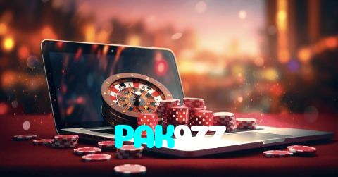 PAK977 casino presented on mobile device in Pakistan with slots and live games